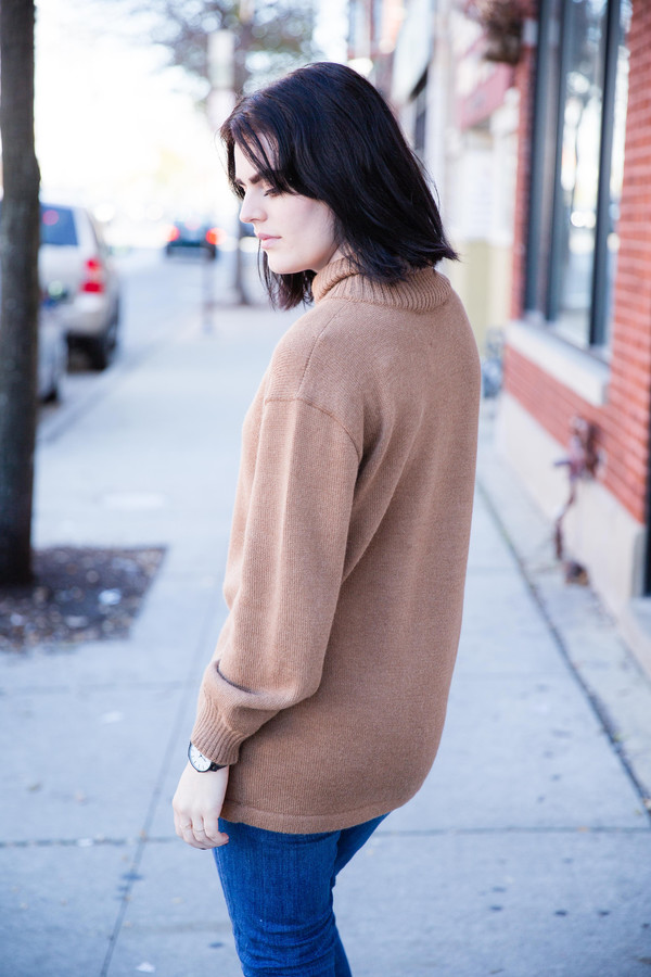 Osei-Duro Alpaca Turtleneck Tunic in Camel Osei-Duro Alpaca Turtleneck Tunic in Camel