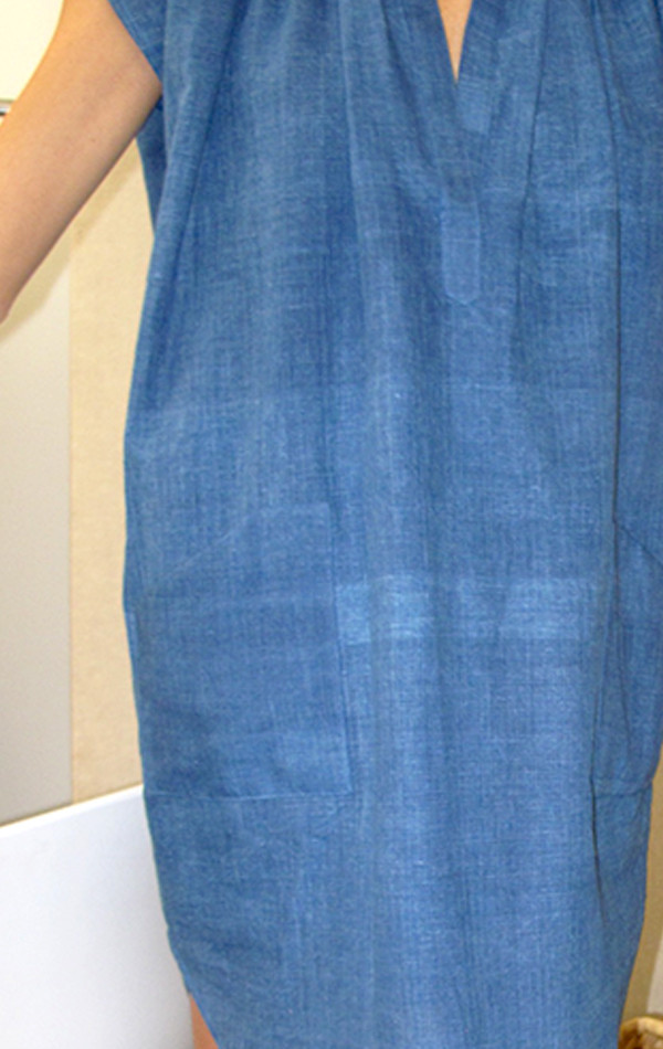 Two New York Indigo Pocket Tunic Two New York Indigo Pocket Tunic