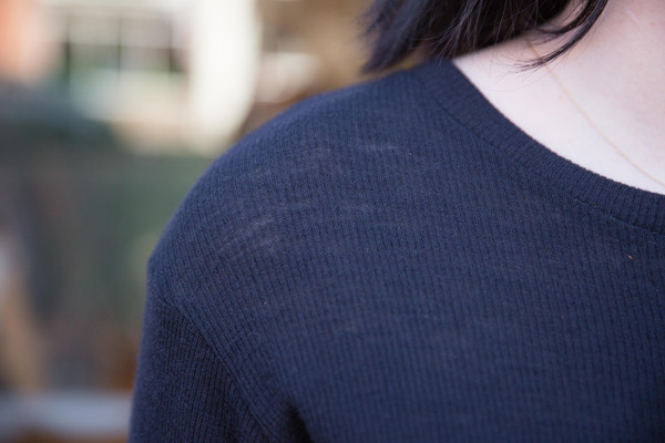 Waltz Wool T-Shirt in Midnight Waltz Wool T-Shirt in Midnight