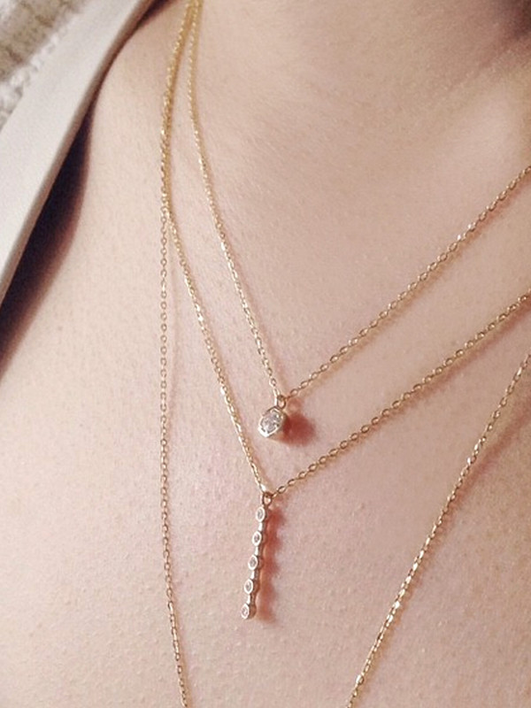 Vale Lunette Stick Necklace Vale Lunette Stick Necklace