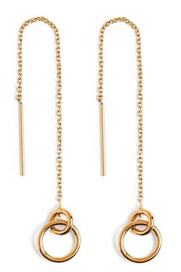 Lady Grey Torsion Threader Earrings Lady Grey Torsion Threader Earrings