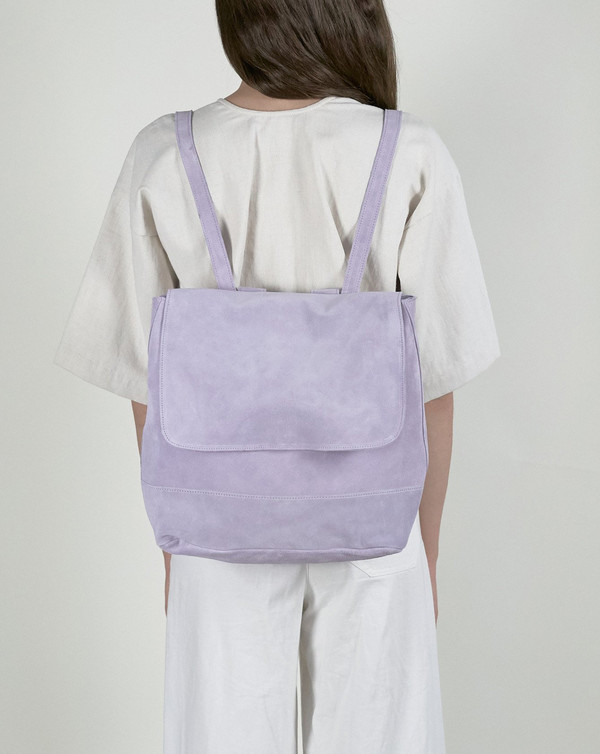 Clyde Room Backpack in Lavender Suede Clyde Room Backpack in Lavender Suede
