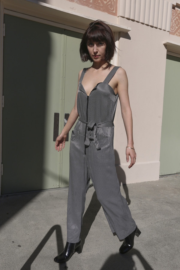 Rachel Comey Bend Jumpsuit in Black/White Rachel Comey Bend Jumpsuit in Black/White