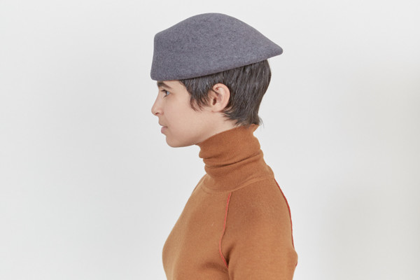Clyde Sazy Hat in Charcoal Gray Wool Clyde Sazy Hat in Charcoal Gray Wool