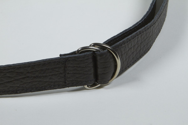 Clyde D Ring Belt in Black Calf Leather Clyde D Ring Belt in Black Calf Leather