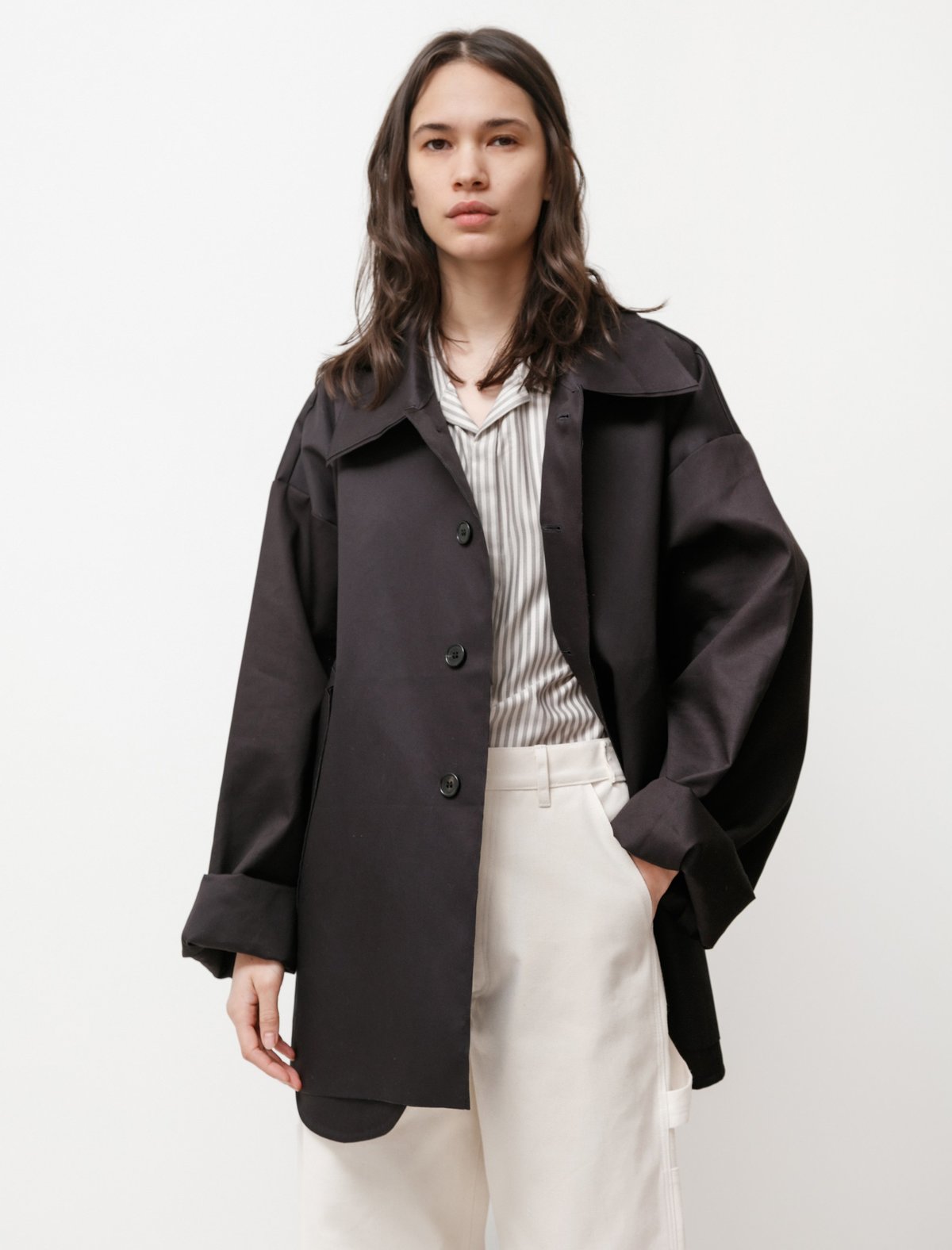 CAMIEL FORTGENS ショートマッキントッシュ