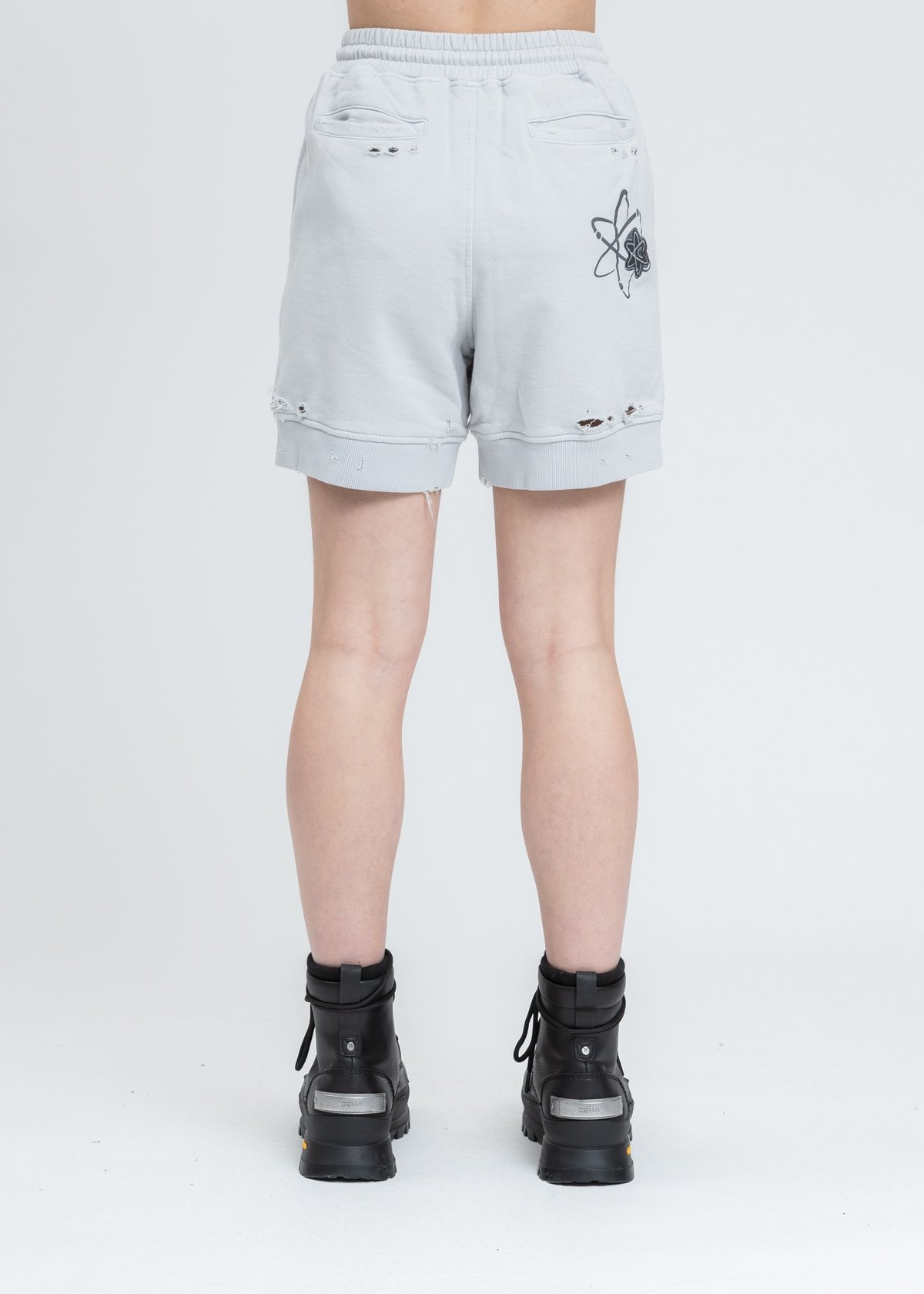 distressed sweat shorts