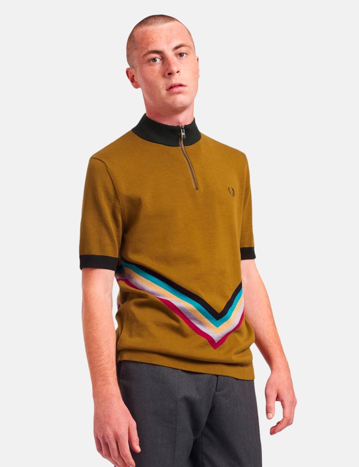 fred perry overhead funnel neck sweatshirt