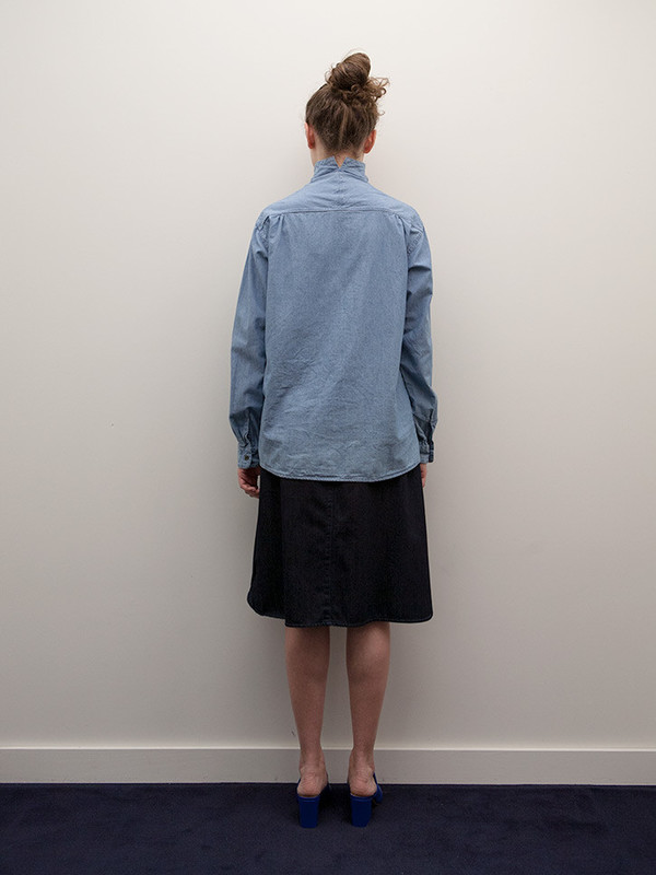 Kapital Chambray High Neck Shirt Kapital Chambray High Neck Shirt