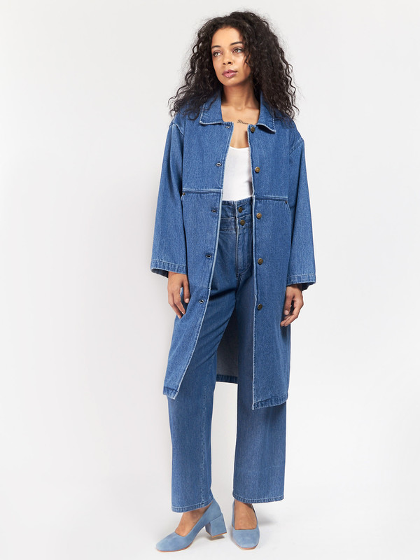 Unisex 69 Simple Coat Blue Unisex 69 Simple Coat Blue