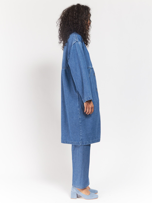 Unisex 69 Simple Coat Blue Unisex 69 Simple Coat Blue