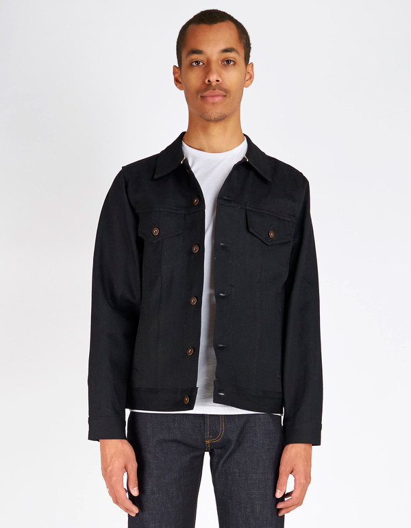Tellason Japanese Selvedge Jean Jacket Black Tellason Japanese Selvedge Jean Jacket Black