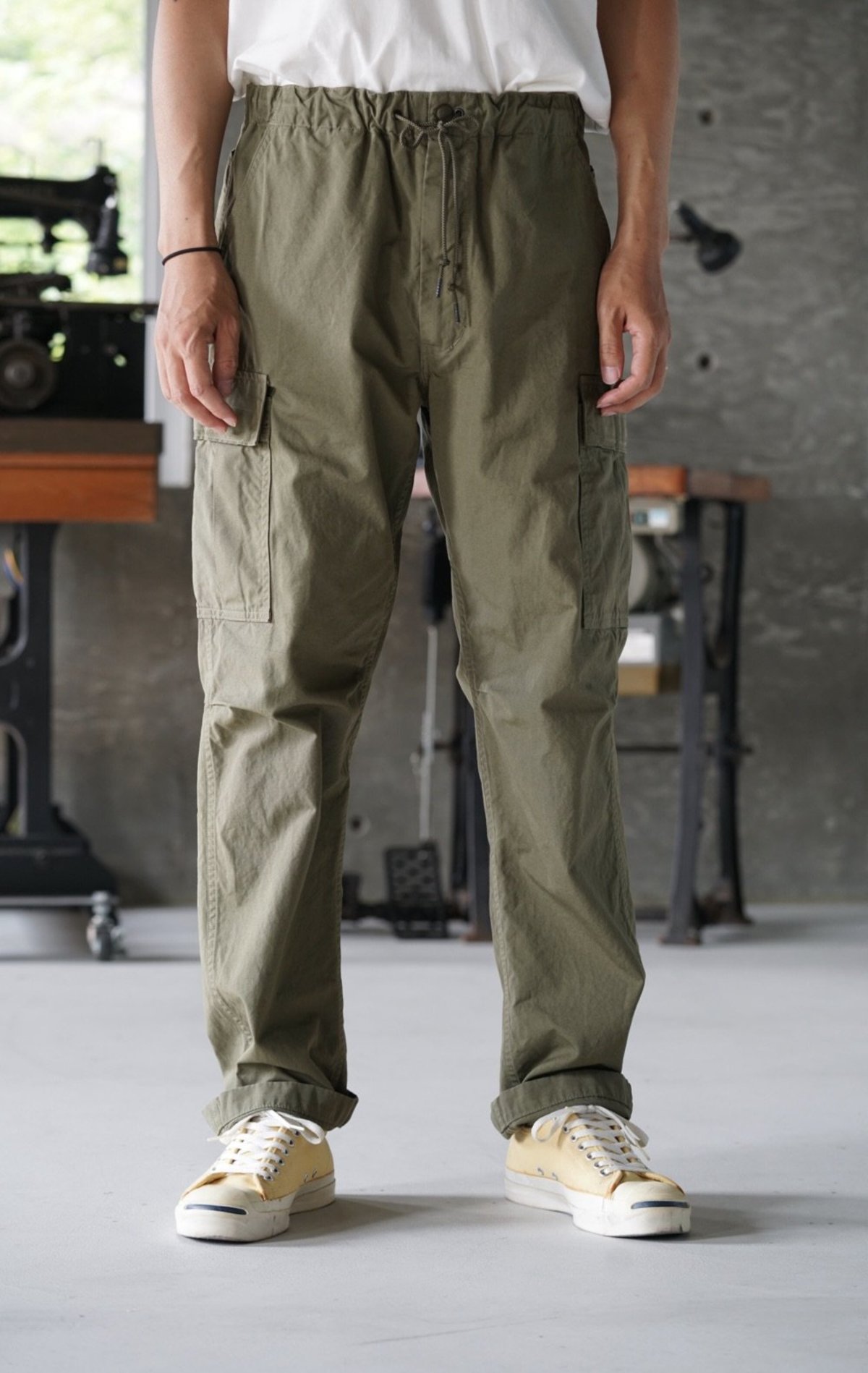 OrSlow Easy Cargo Pants - Army Green 