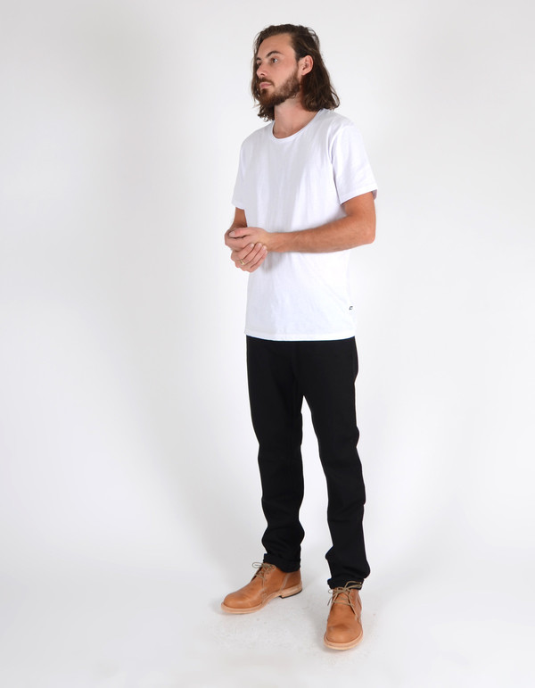 Men's Nudie Steady Eddie Organic Dry Black Men's Nudie Steady Eddie Organic Dry Black