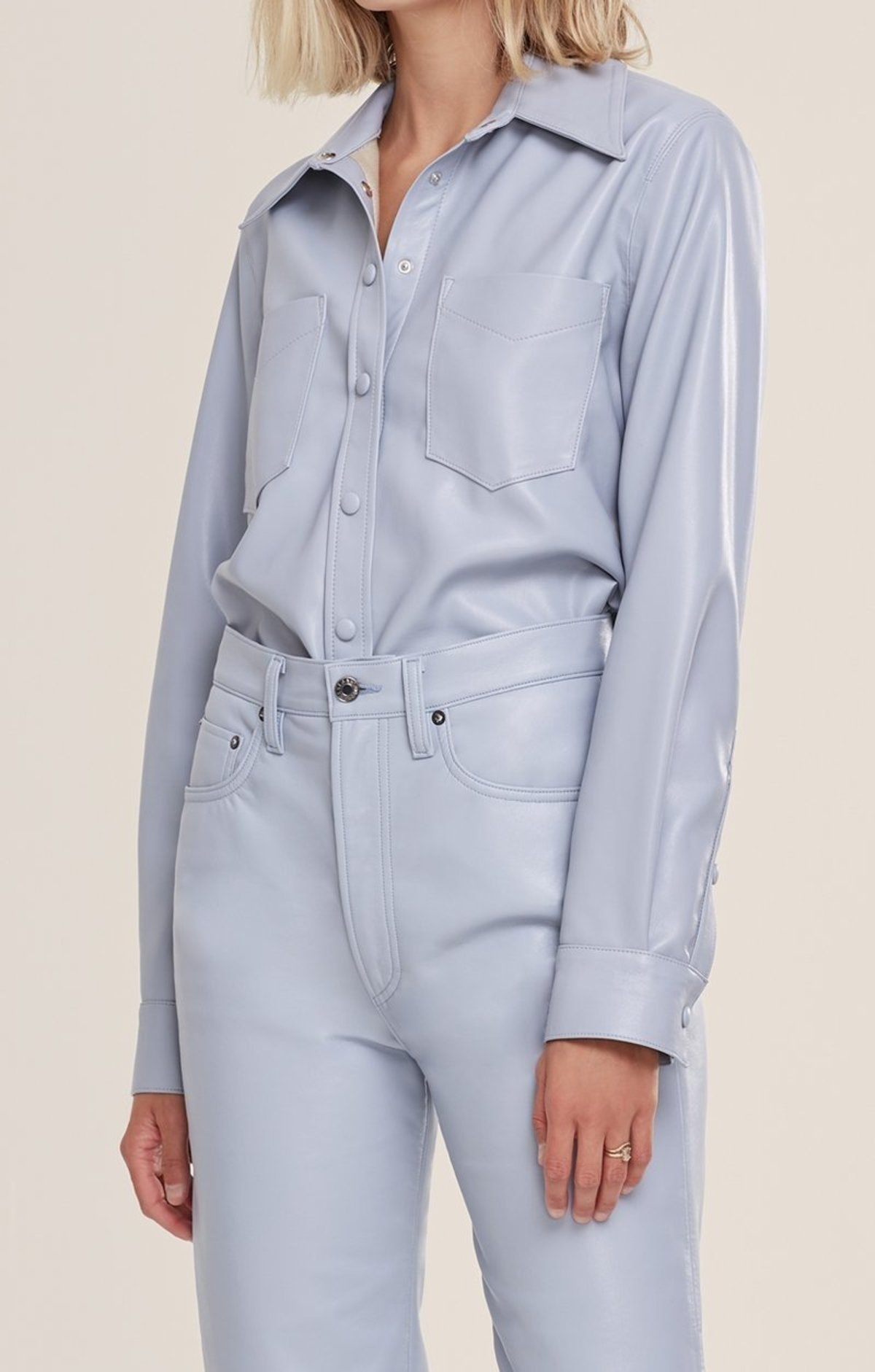 Agolde | Paloma Vegan Leather Shirt 