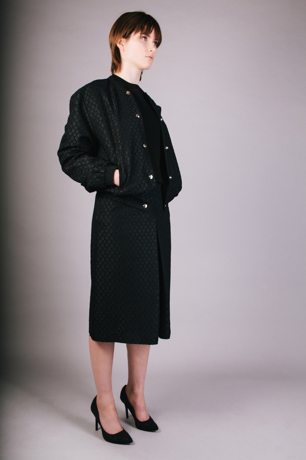 Peter Jensen X Peanuts Black Jacquard Bomber Peter Jensen X Peanuts Black Jacquard Bomber