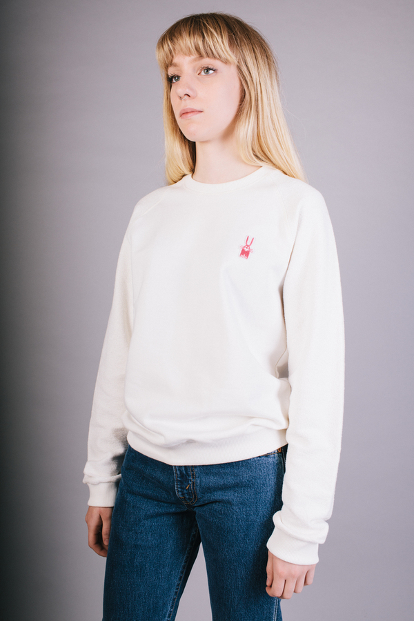 Peter Jensen X Peanuts Reverse Sweatshirt White Peter Jensen X Peanuts Reverse Sweatshirt White