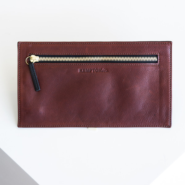 Kempton & Co Topsy Turvy Wallet - Brandy/Navy Kempton & Co Topsy Turvy Wallet - Brandy/Navy