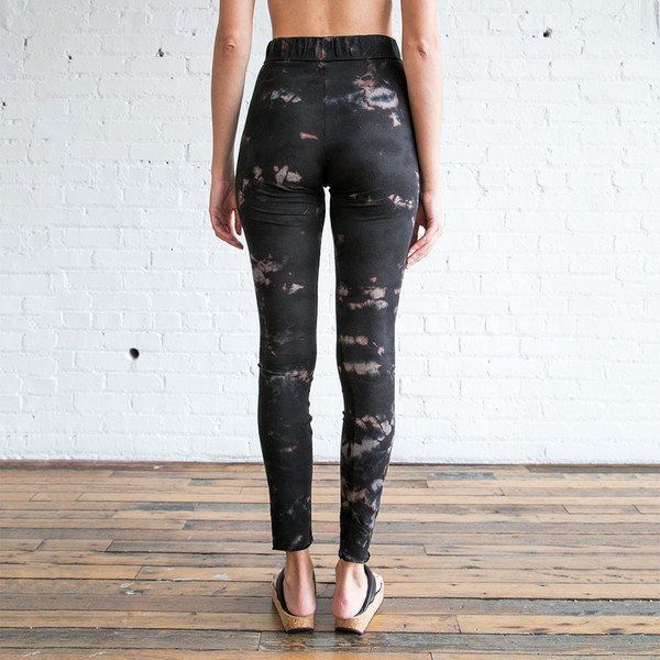 Raquel Allegra Tie Dye Jersey Leggings Black Raquel Allegra Tie Dye Jersey Leggings Black
