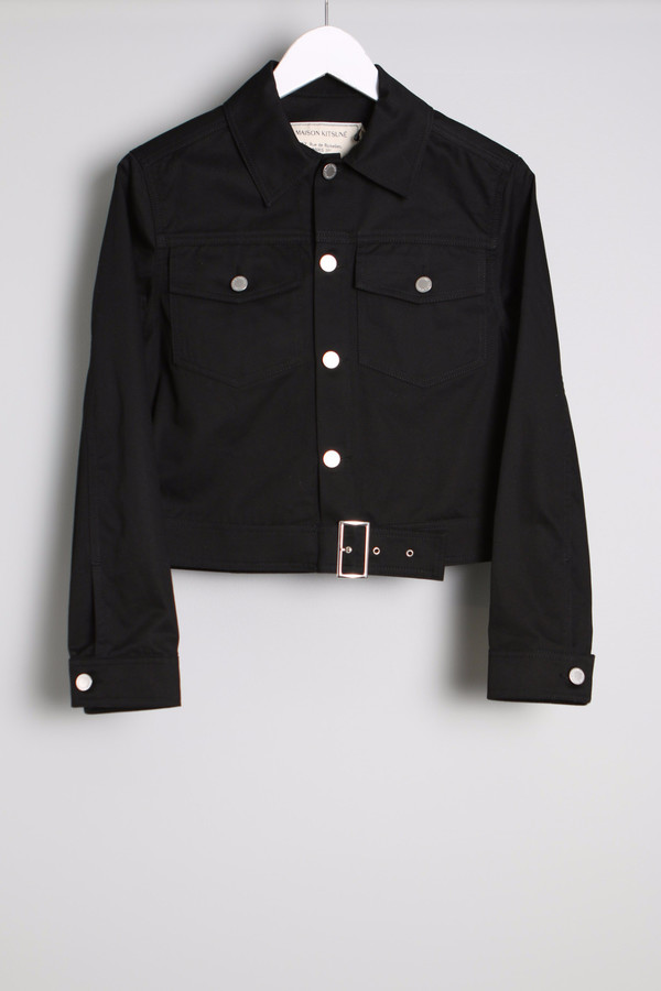Maison Kitsune Cotton Serge Mick Blouse Maison Kitsune Cotton Serge Mick Blouse