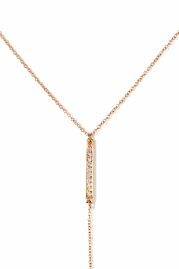 Loren Stewart Diamond Pave Bar Lariat Loren Stewart Diamond Pave Bar Lariat