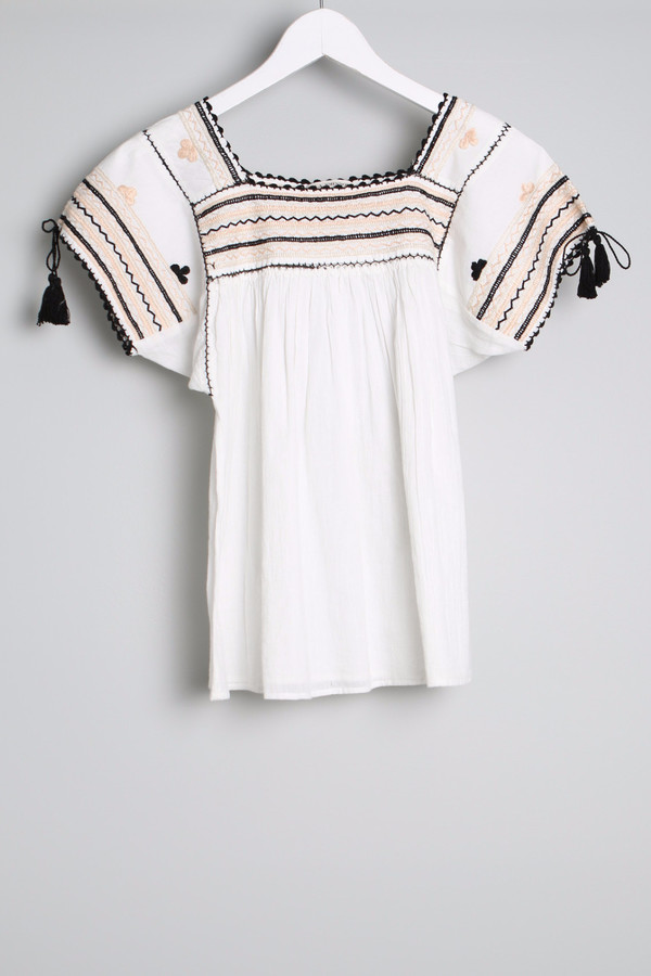 Ulla Johnson Estela Embroidery Top Ulla Johnson Estela Embroidery Top