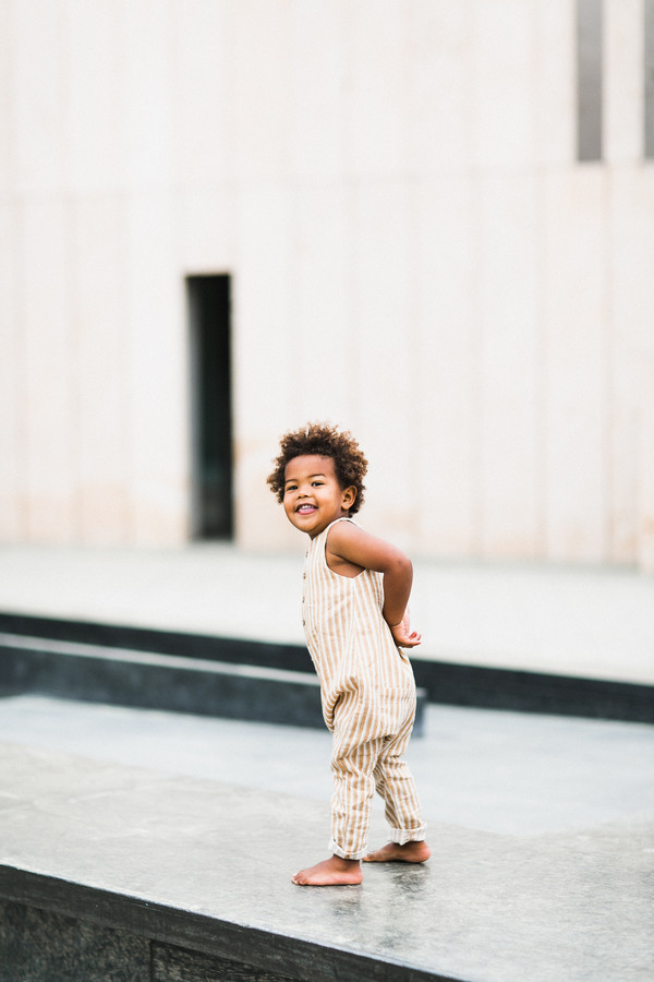 Kid's Rylee & Cru PINSTRIPE BUTTON JUMPSUIT Kid's Rylee & Cru PINSTRIPE BUTTON JUMPSUIT