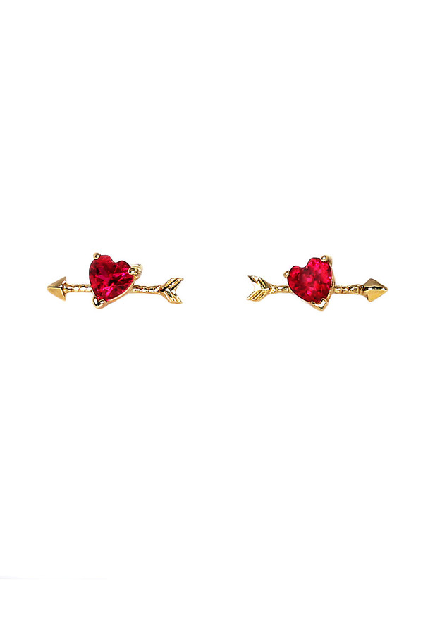 Loren Stewart Pierced Heart Studs Loren Stewart Pierced Heart Studs