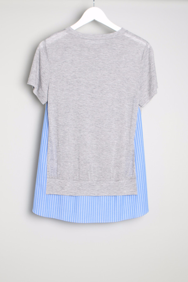 Thakoon Addition Poplin Combo Tee Thakoon Addition Poplin Combo Tee