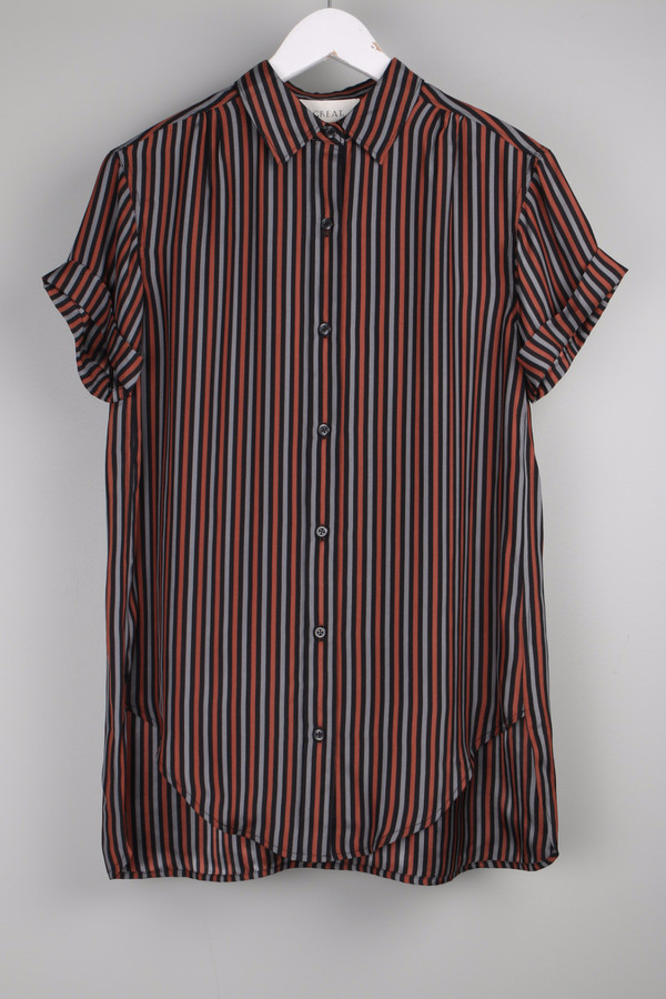 The Great The Short Sleeve Century Shirt Stripe The Great The Short Sleeve Century Shirt Stripe