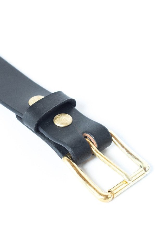 Wood&Faulk Standard Belt Black Wood&Faulk Standard Belt Black