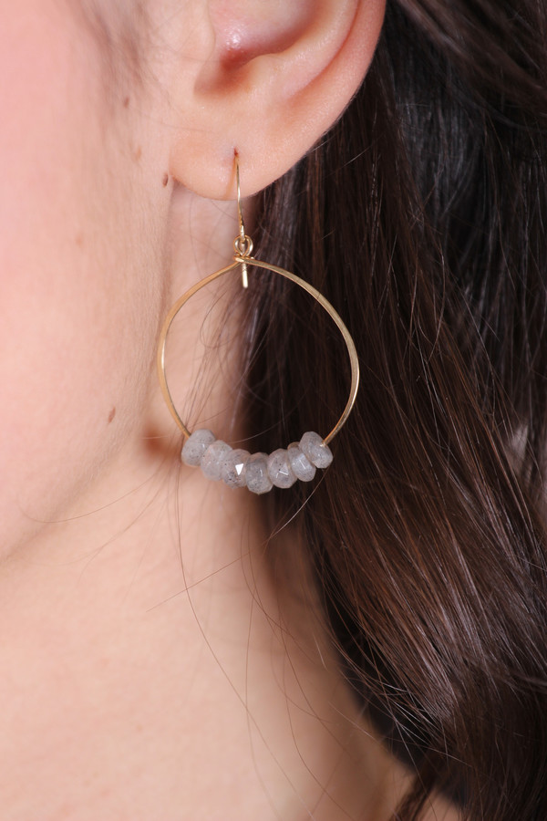 James and Jezebelle 7 Labradorite Earrings James and Jezebelle 7 Labradorite Earrings