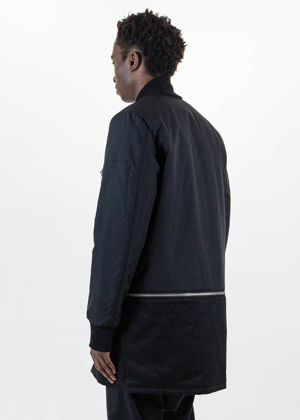 Siki Im Black Long Detachable Bomber Siki Im Black Long Detachable Bomber