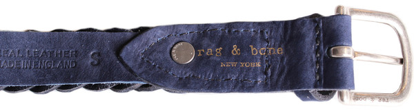 Rag & Bone Classic Braided Belt in Cobalt Rag & Bone Classic Braided Belt in Cobalt