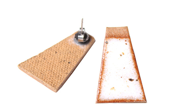 Maple & Mauve Natural Stone Deco Earring Maple & Mauve Natural Stone Deco Earring