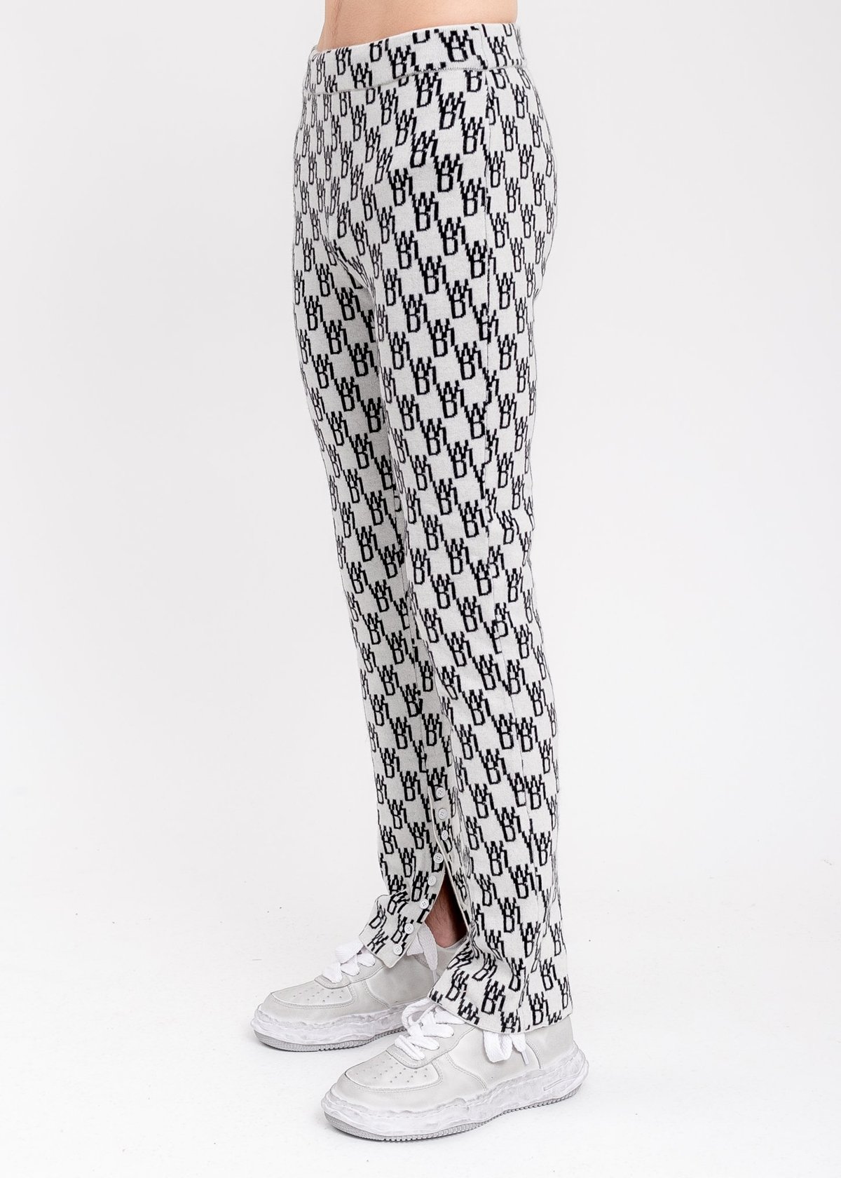 we11done Fitted Knit Side Open Jacquard 