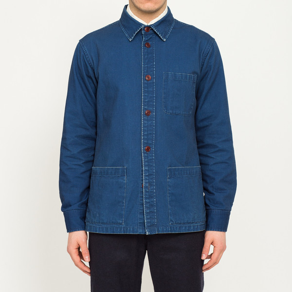 Corridor Duck Dyed Indigo Overshirt Corridor Duck Dyed Indigo Overshirt