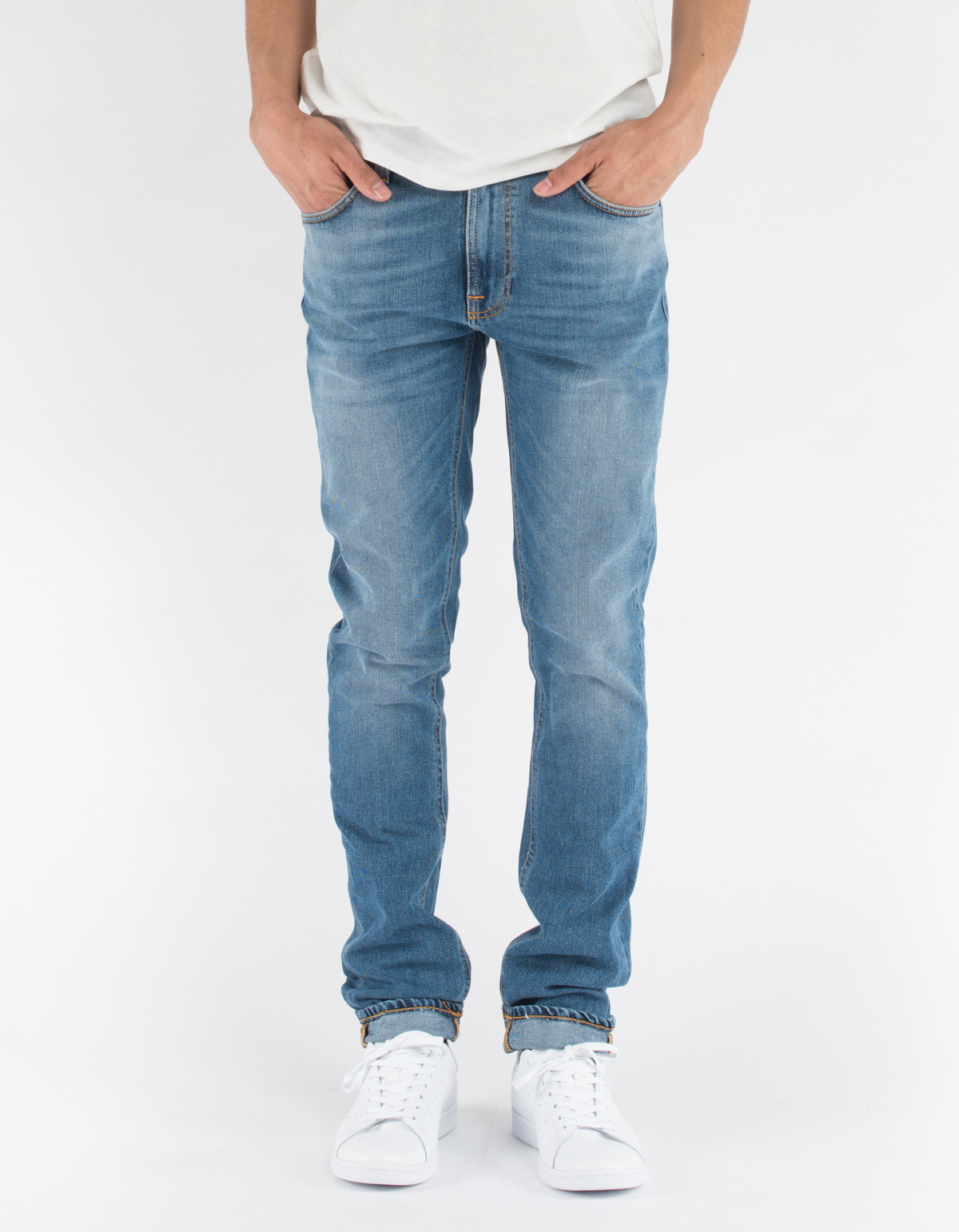 Nudie Lean Dean Indigo Spirit Washed 