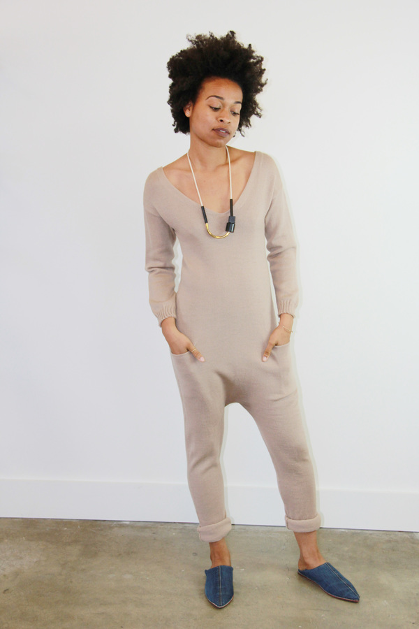 Été Noir Lightweight Jumpsuit Tan Été Noir Lightweight Jumpsuit Tan