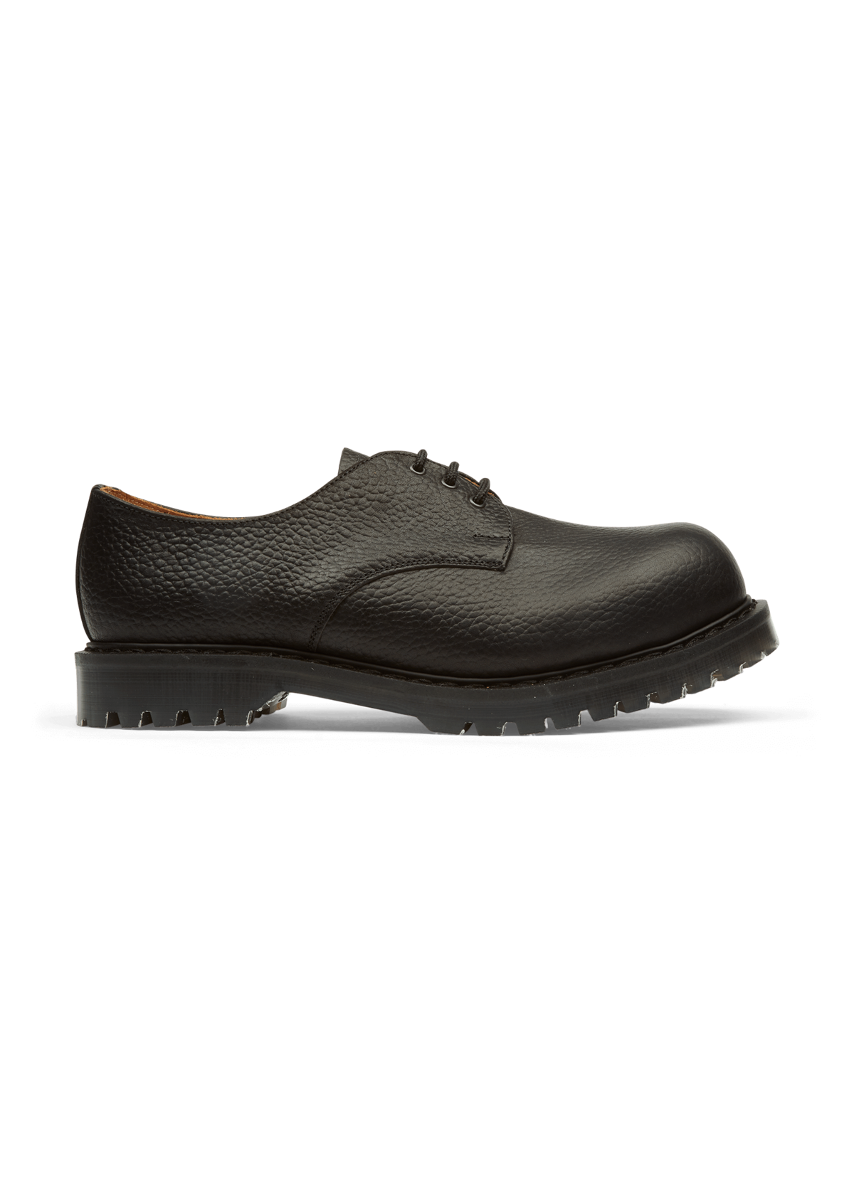 Solovair x YMC Men's Leather Gibson Steel Toe Cap Shoes Black