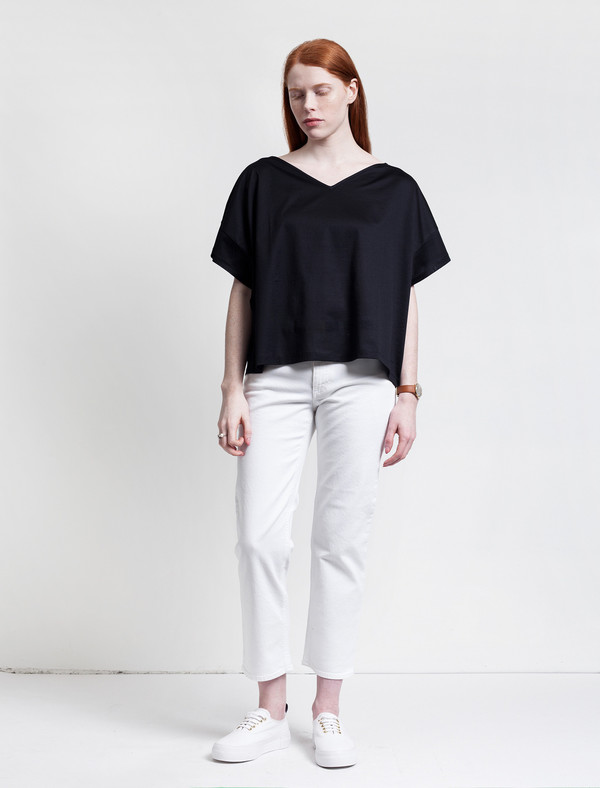 Derek Lam 10 Crosby Susanna T-shirt Dark Navy Derek Lam 10 Crosby Susanna T-shirt Dark Navy