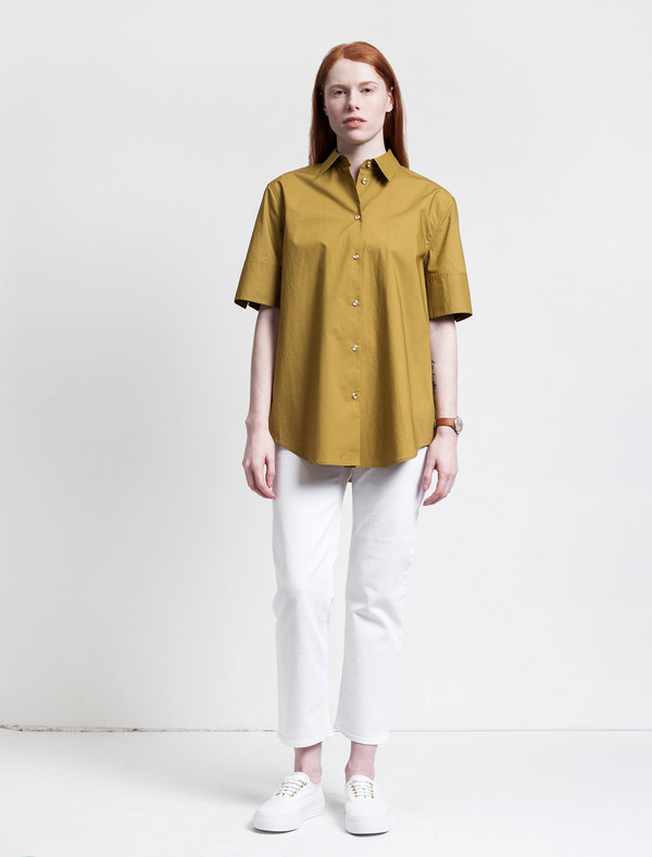 Derek Lam 10 Crosby Addle Shirt Olive Derek Lam 10 Crosby Addle Shirt Olive