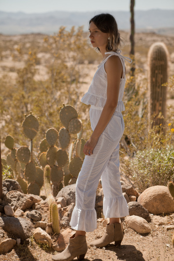 Lykke Wullf Linen Ruffle Pants Lykke Wullf Linen Ruffle Pants