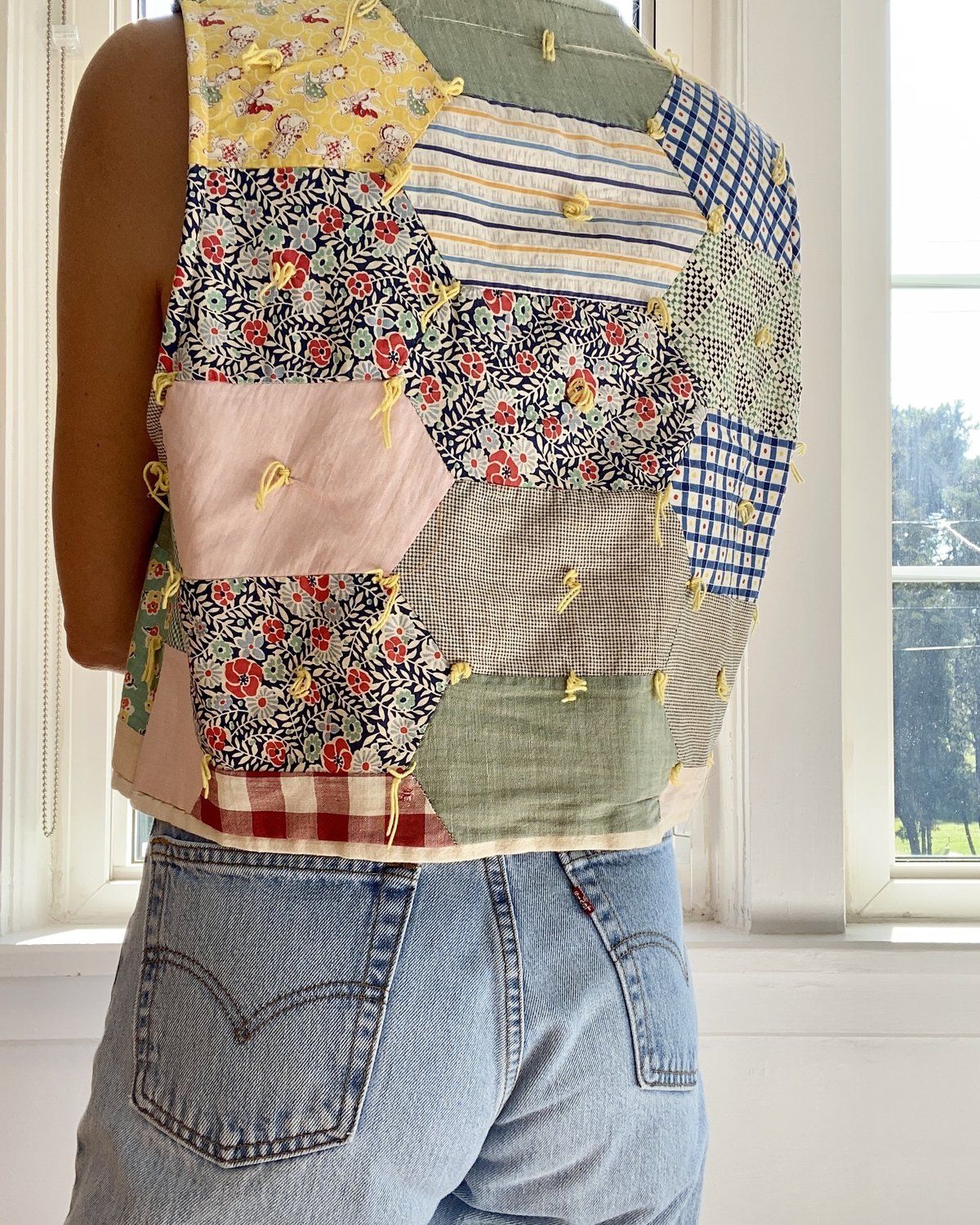 Storywear - 貼布拼接無袖上衣  patchwork Vest Pattern