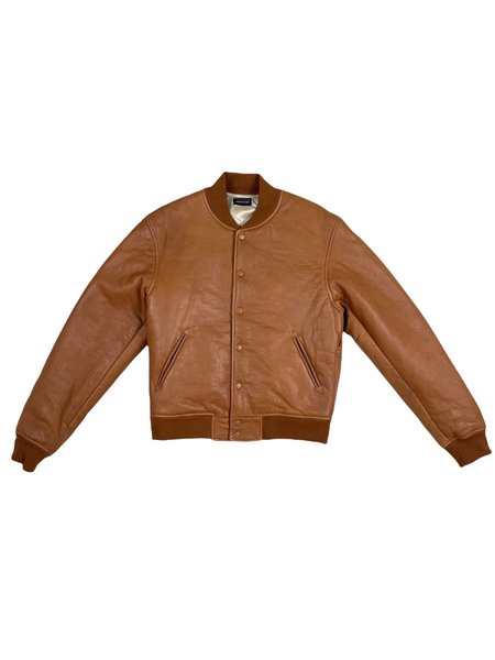 john elliott leather down jacket