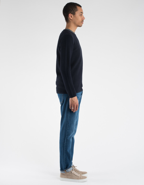 Minimum Reiswood Sweater Dark Navy Minimum Reiswood Sweater Dark Navy