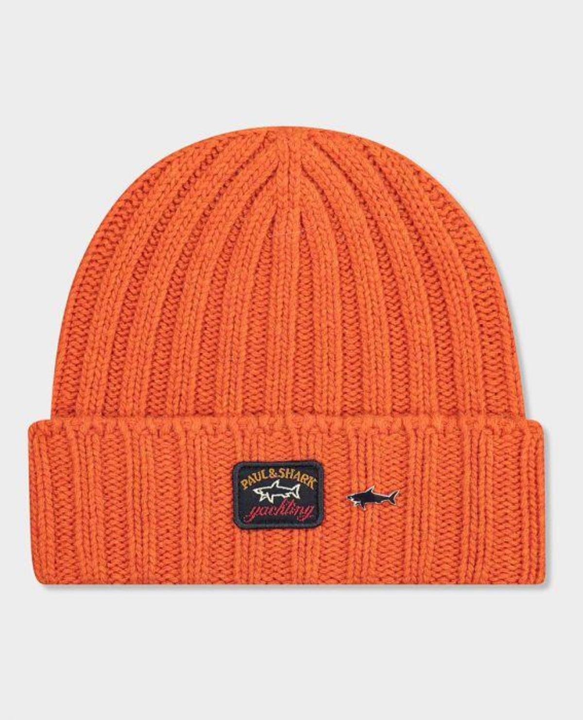 PAUL \u0026 SHARK Ribbed Eco-Wool Beanie 