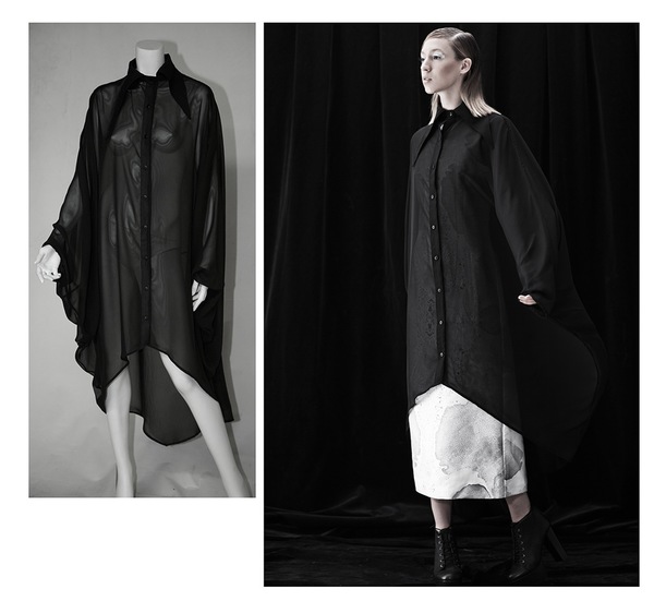 Brit Wacher Dark Night Cape Shirt Brit Wacher Dark Night Cape Shirt