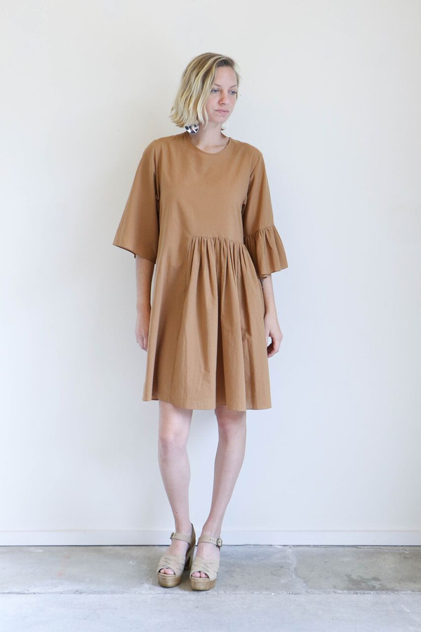 Correll Correll Cotton Coco Dress in Bronze Correll Correll Cotton Coco Dress in Bronze