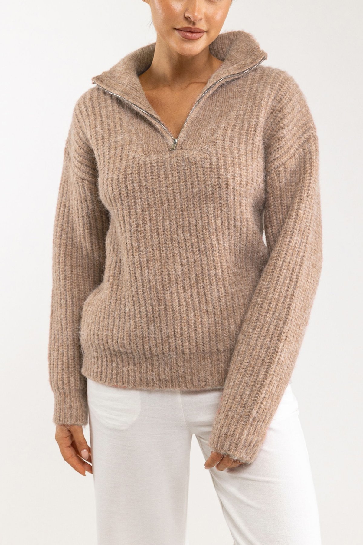 Rhythm Dusk Half Knit Jumper | Garmentory
